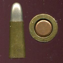 5 mm Bergmann aA sans gorge Mle 1894 - TRES RARE - balle nickel - amorce cuivre
