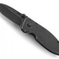 Couteau CRKT SQUID  manche inox finition blackwash noir