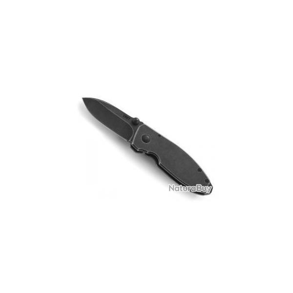 Couteau CRKT SQUID  manche inox finition blackwash noir