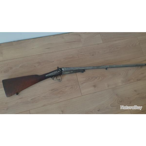 Fusil  chiens calibre 16/65 poudre vive