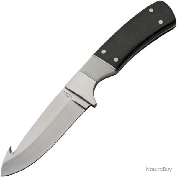 Couteau Skinner Guthook Rite Edge Lame Acier 3Cr13 Manche Bois Etui Nylon CN211629BK