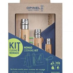 Opinel Kit Cuisine Nomade avec N°10 Tire-Bouchon Décapsuleur  Pic Nic 3 Pièces