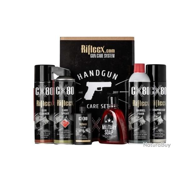 KIT D'ENTRETIEN COMPLET POUR ARMES DE POING RifleCX