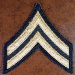 USA 1 authentique patch Grade E4 " CORPORAL " pour collection Ne pas porter