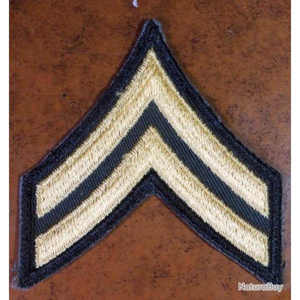 USA 1 authentique patch Grade E4 " CORPORAL " pour collection Ne pas porter