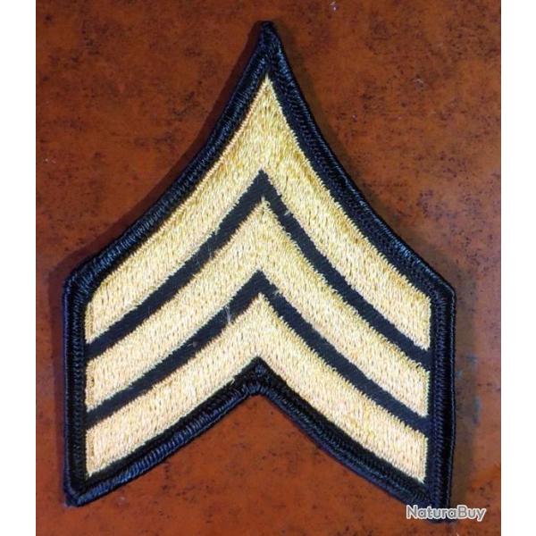 USA 1 authentique patch Grade E5 " SERGEANT " pour collection Ne pas porter