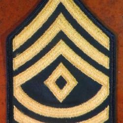 USA 1 authentique patch Grade E9a " FIRST SERGEANT " pour collection Ne pas porter