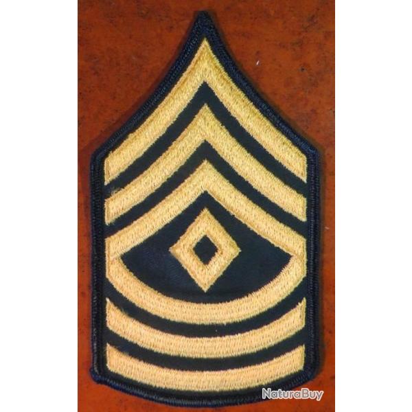 USA 1 authentique patch Grade E9a " FIRST SERGEANT " pour collection Ne pas porter