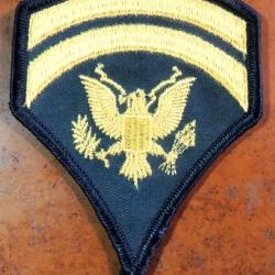 USA 1 authentique patch Rank Army specialist E6 / olive drab pour collection Ne pas porter