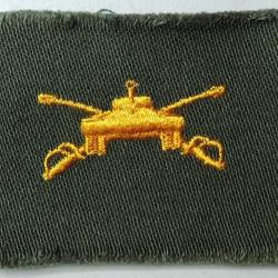 USA authentique collar patch Armoured Cavalry olive drab années 40/60 pour collection Ne pas porter