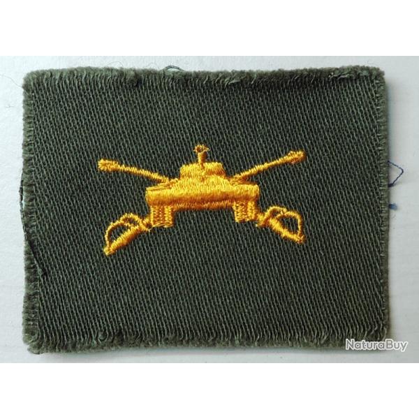 USA authentique collar patch Armoured Cavalry olive drab annes 40/60 pour collection Ne pas porter