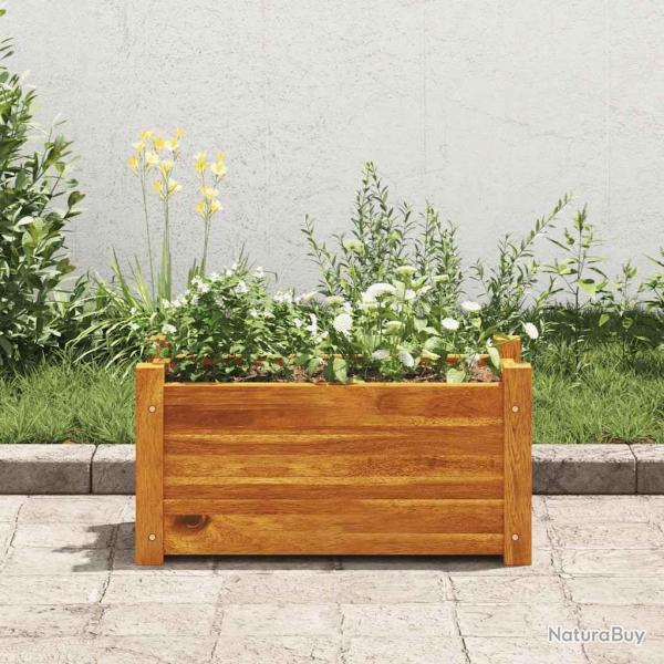 Lit surlev de jardin Bois d'acacia 50x25x25 cm alsavelo