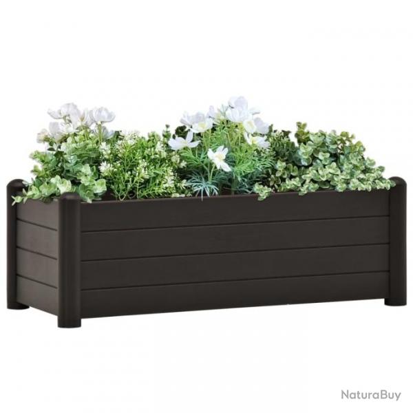 Lit surlev de jardin PP Anthracite 100x43x35 cm