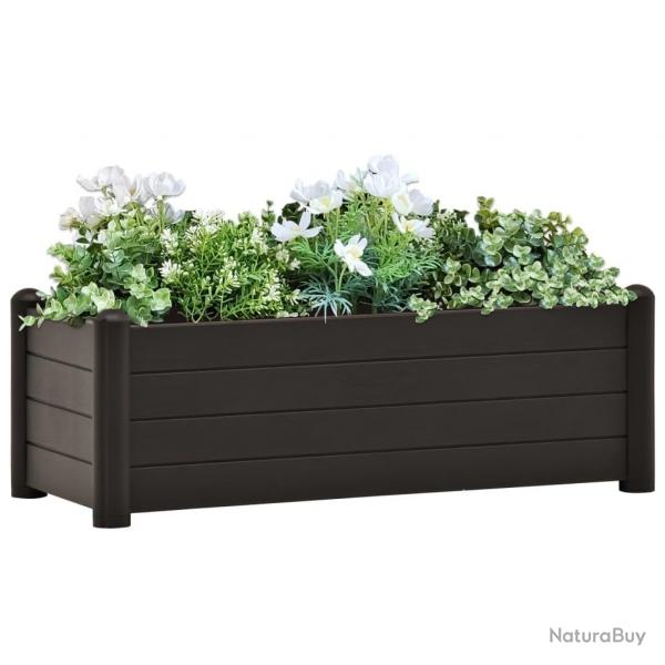 Lit surlev de jardin PP Anthracite 100x43x35 cm alsavelo