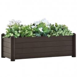 Lit surélevé de jardin PP Moka 100x43x35 cm alsavelo