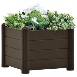 Lit surélevé de jardin PP Moka 43x43x35 cm alsavelo