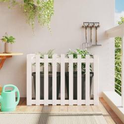 Lit surélevé de jardin design de clôture 100x50x70cm pin massif alsavelo