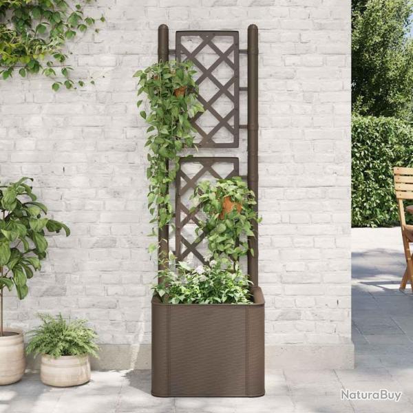 Lit surlev de jardin et treillis et systme d'arrosage Moka alsavelo