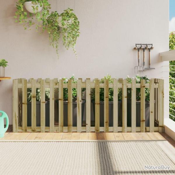 Lit surlev de jardin design de clture bois de pin imprgn alsavelo