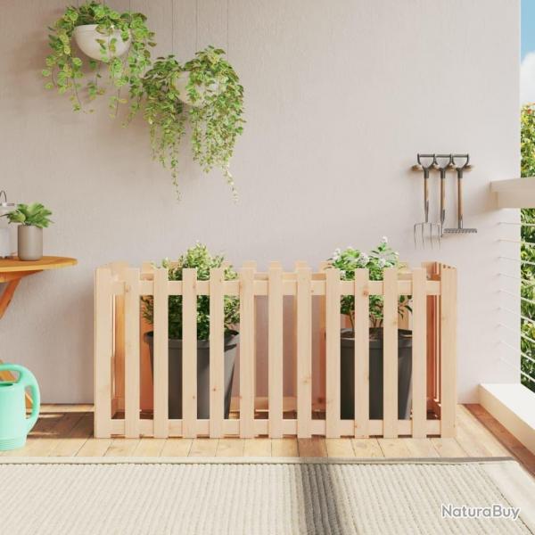 Lit surlev de jardin design de clture 150x50x70cm pin massif alsavelo