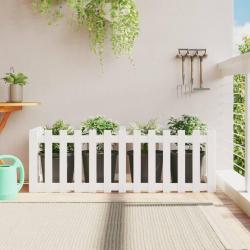 Lit surélevé de jardin design de clôture 150x50x50cm pin massif alsavelo