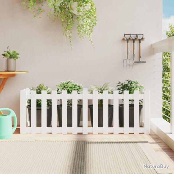 Lit surlev de jardin design de clture 150x50x50cm pin massif alsavelo