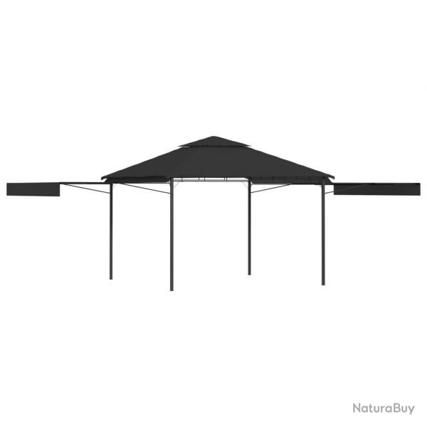 Belvdre et double toits tentus 3x3x2,75 m Anthracite 180g/m alsavelo