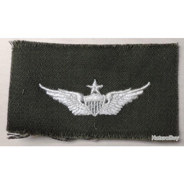 USA authentique collar patch Pilot Senior Badge olive/drab 40/60 pour collection Ne pas porter