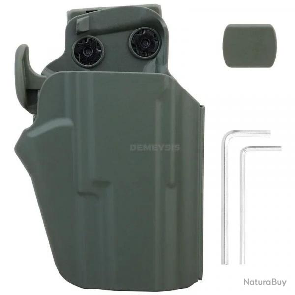 Holster Universel Compatible Beretta, Sig Sauer, CZ, et Plus - Vert OD