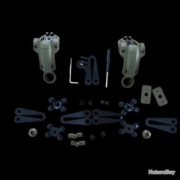 Kit Support de Casque Audio type AXL pour COMTAC II/III - Vert