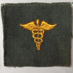 USA authentique collar patch Personnel Sanitaire olive/drab 40/60 pour collection Ne pas porter