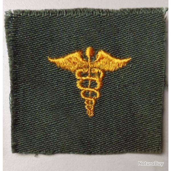 USA authentique collar patch Personnel Sanitaire olive/drab 40/60 pour collection Ne pas porter