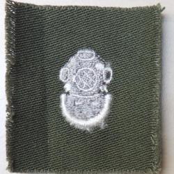 USA authenti. ollar patch 2° Class Diver PLONGEUR olive/drab 40/60 pour collection Ne pas porter