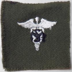 USA authentique collar patch Personnel Sanitaire SM olive/drab 40/60 pour collection Ne pas porter