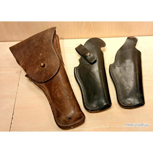 Lot HOLSTER cuir