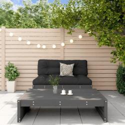 Salon de jardin 2 pcs gris bois massif de pin