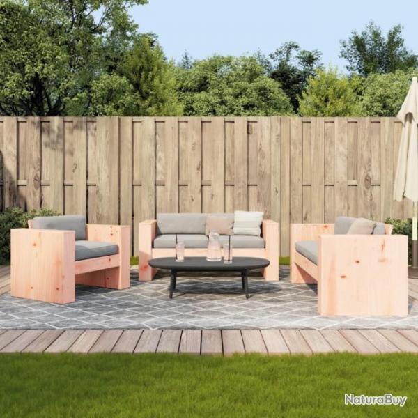 Salon de jardin 2 pcs bois massif douglas