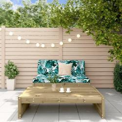 Salon de jardin 2 pcs avec coussins bois de pin imprégné