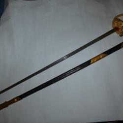 sabre marine espagnole toledo avec fourreau