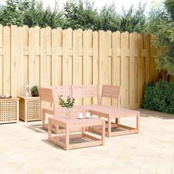 Salon de jardin 3 pcs bois massif de Douglas