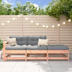 Salon de jardin 3 pcs bois massif douglas