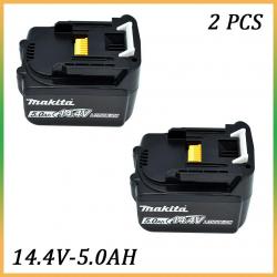 Batterie Compatible Makita BL1430 BL1415 BL1440 14.4V, Modele: 5.0Ah 2pcs