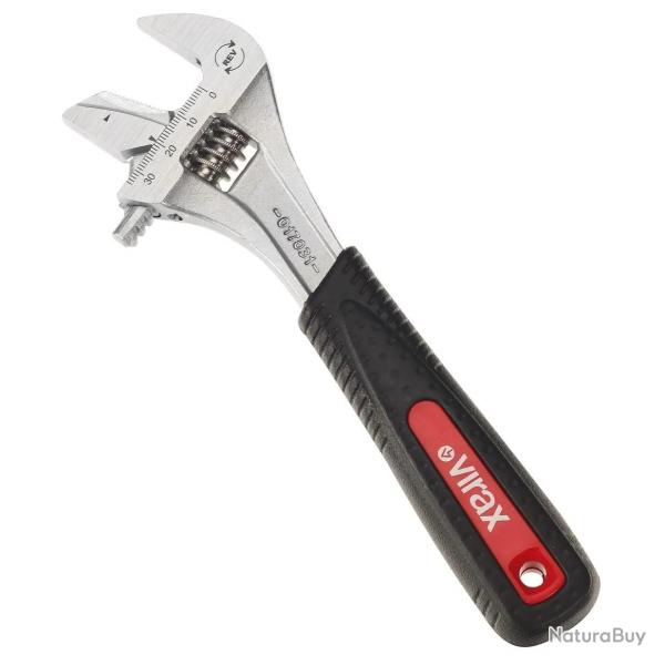 Cl  molette Virax  mors rversible ouverture 34mm manche ergonomique gain antidrapant