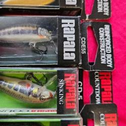 LOT DE 4 POISSONS NAGEURS RAPALA SPECIAL TRUITE OUVERTURE