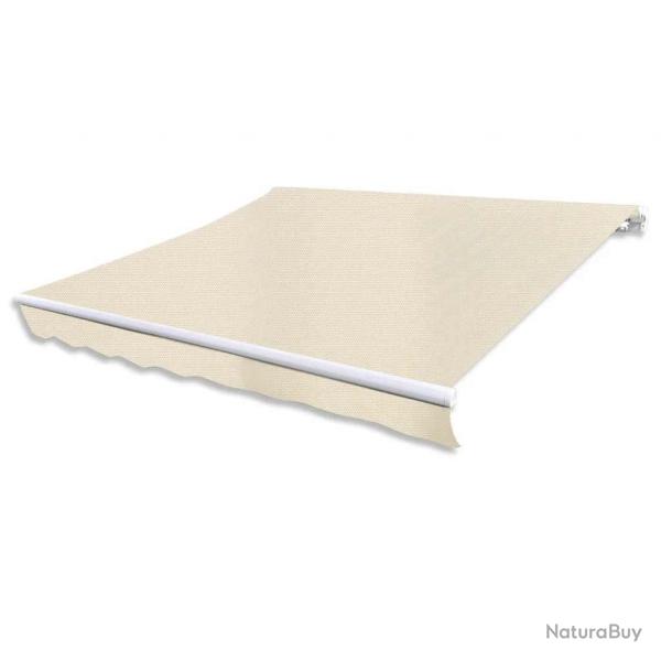 Auvent pliable manuel 300 cm Crme alsavelo