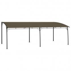 Auvent pare-soleil de jardin 6x3x2,55 m Taupe alsavelo