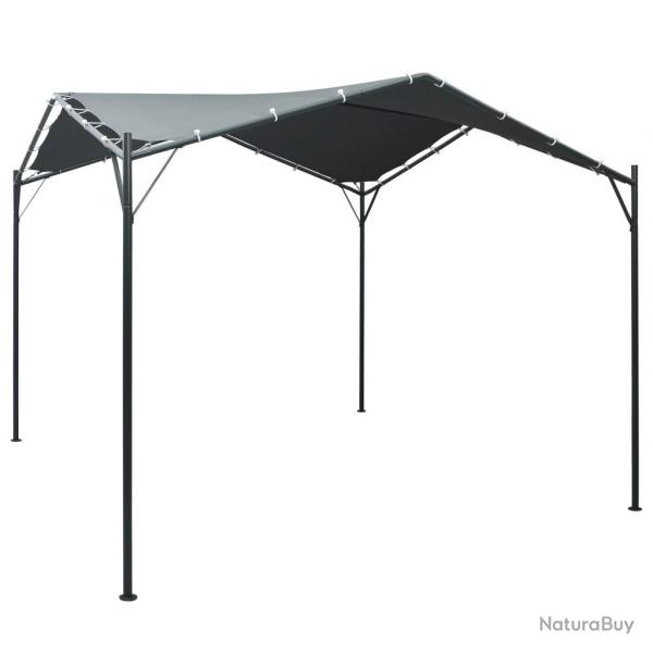 Auvent tente belvdre 3x3 m Acier Anthracite alsavelo