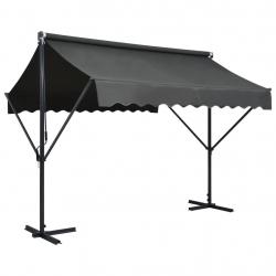 Auvent sur pied 300 x 300 cm Anthracite alsavelo
