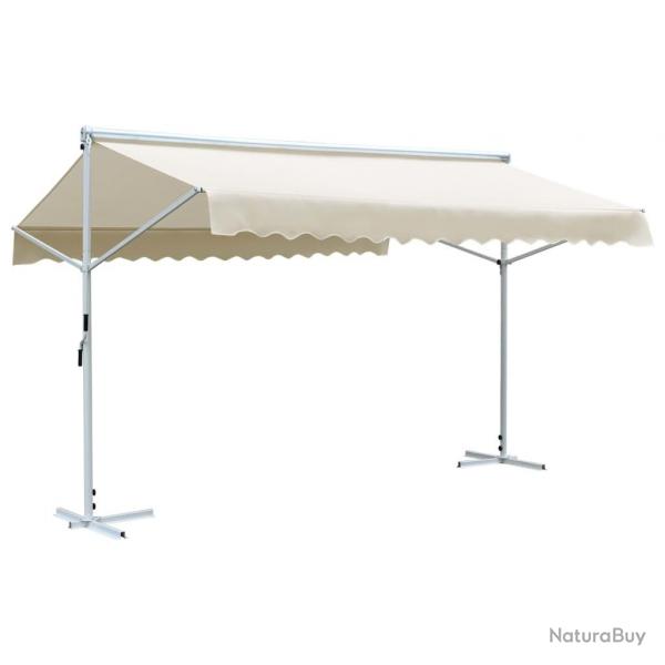 Auvent sur pied 4x3 m Crme alsavelo