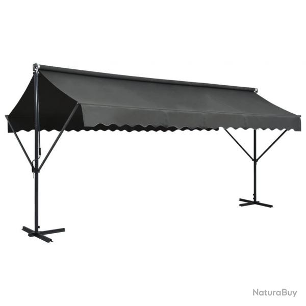 Auvent sur pied 500 x 300 cm Anthracite alsavelo